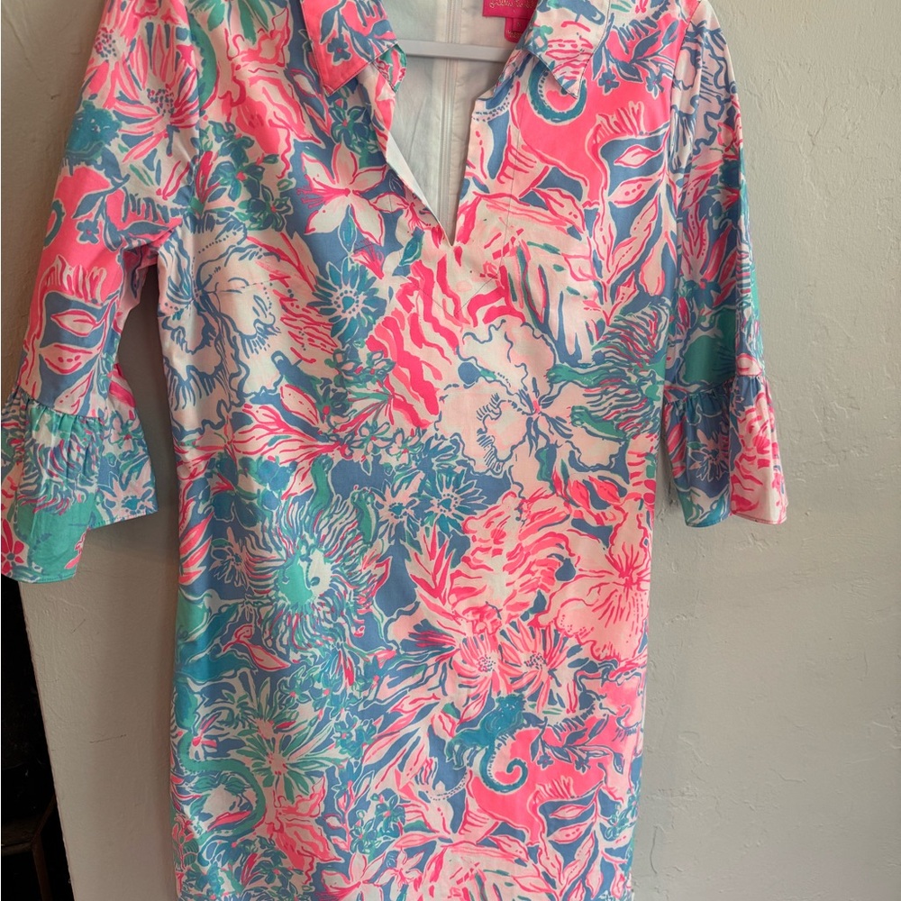 EUC Lilly Pulitzer Multicolor Floral Blouse
